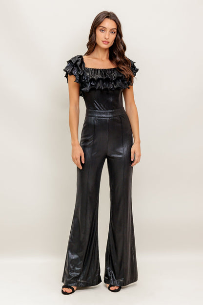 ANGEL EYES COATED WOVEN JUMPSUIT  DAME BOHEME