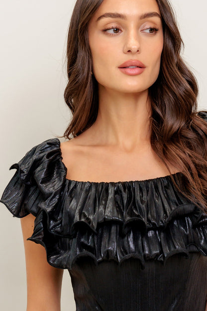 ANGEL EYES COATED WOVEN JUMPSUIT  DAME BOHEME