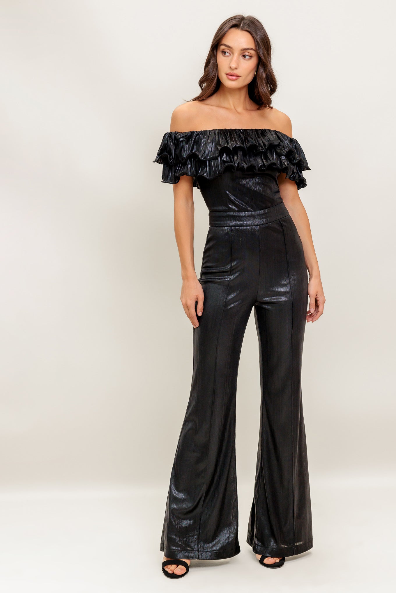 ANGEL EYES COATED WOVEN JUMPSUIT  DAME BOHEME