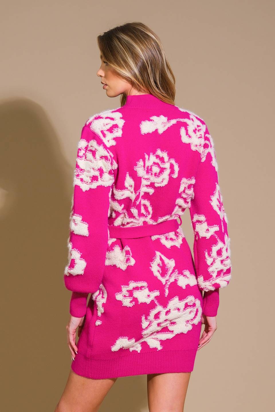 HEART ON DISPLAY SWEATER MINI DRESS  DAME BOHEME