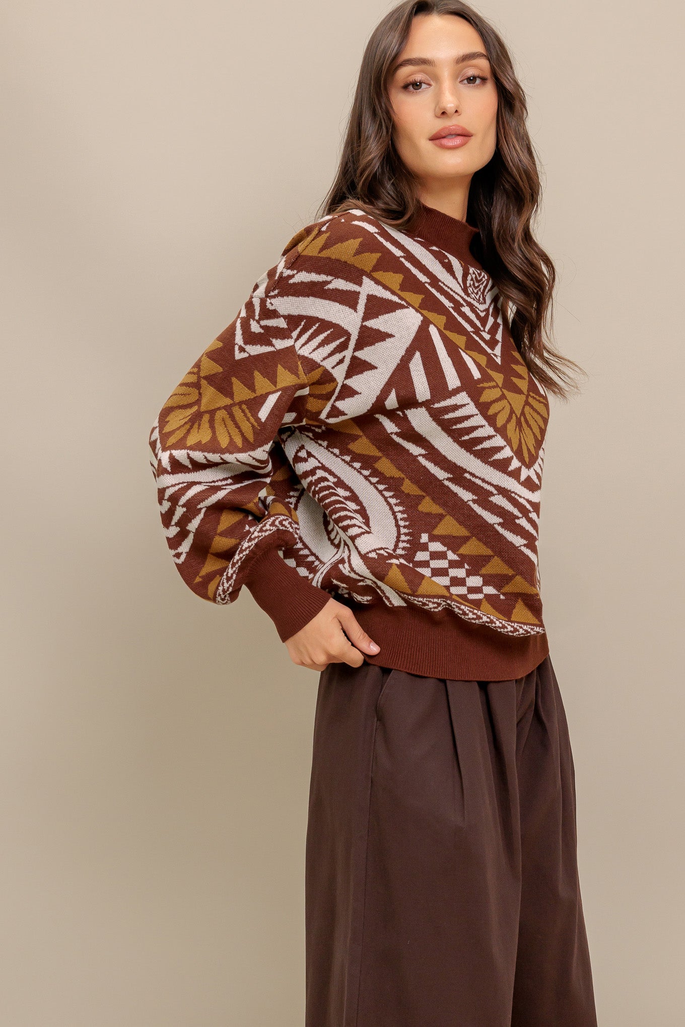 HONESTLY LOVE PULLOVER SWEATER TOP  DAME BOHEME