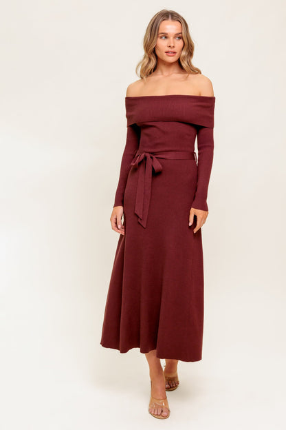ALL A FANTASY SWEATER MIDI DRESS  DAME BOHEME