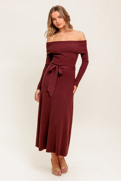 ALL A FANTASY SWEATER MIDI DRESS  DAME BOHEME