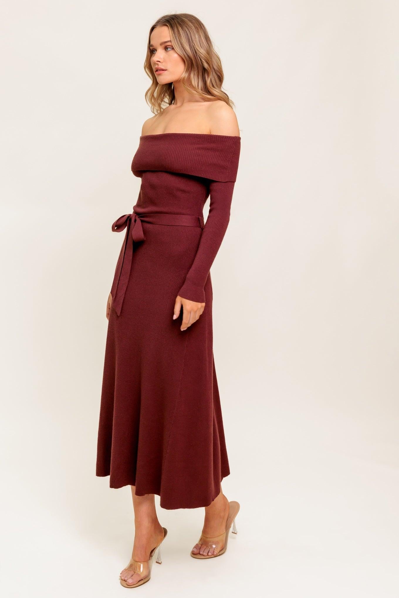 ALL A FANTASY SWEATER MIDI DRESS  DAME BOHEME