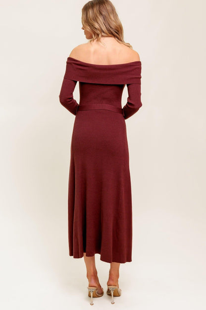 ALL A FANTASY SWEATER MIDI DRESS  DAME BOHEME