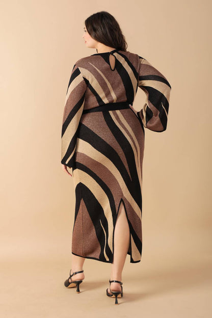 PUT ON A SMILE MIDI SWEATER DRESS  DAME BOHEME