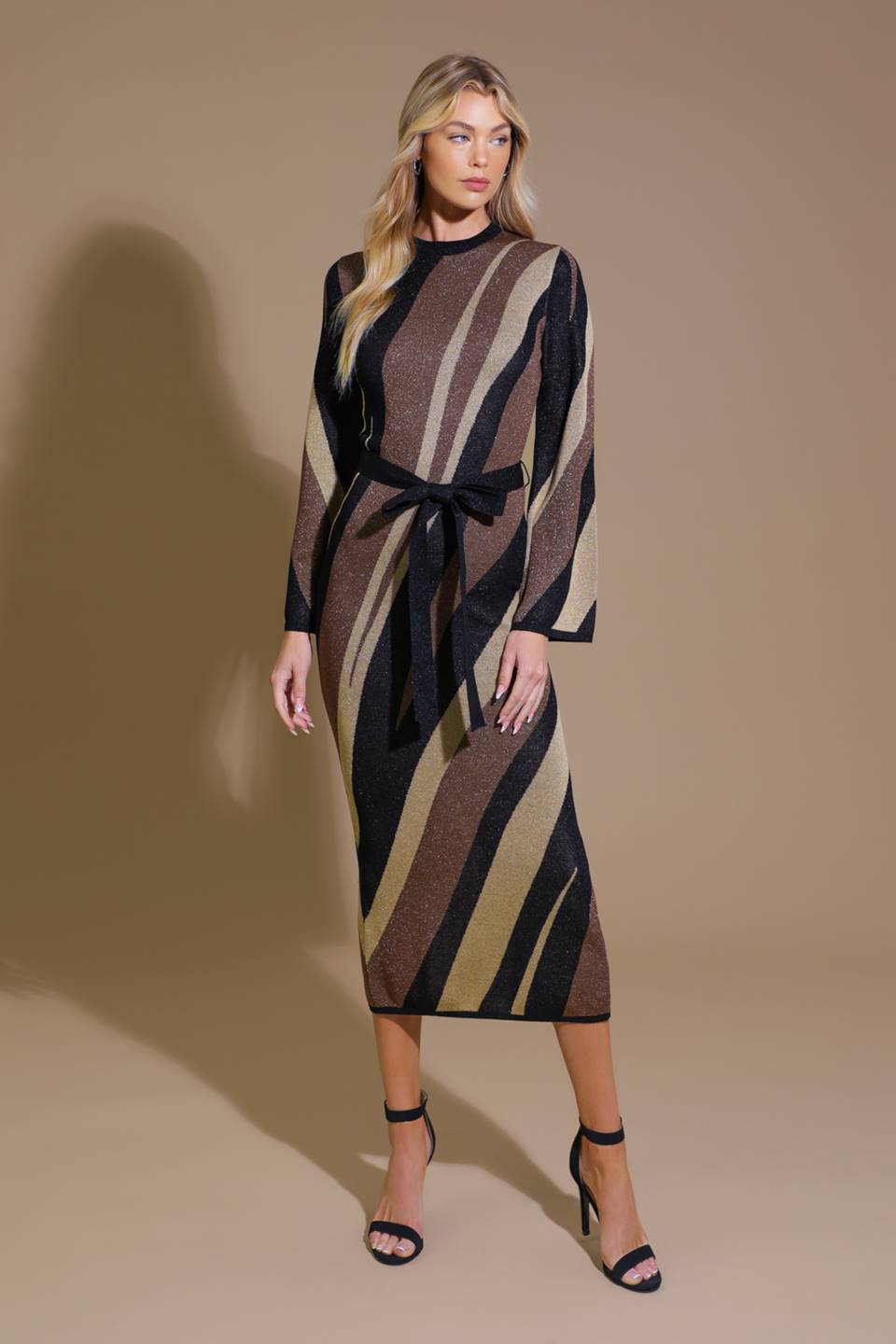 PUT ON A SMILE MIDI SWEATER DRESS  DAME BOHEME