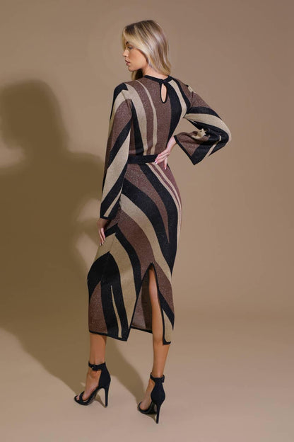 PUT ON A SMILE MIDI SWEATER DRESS  DAME BOHEME