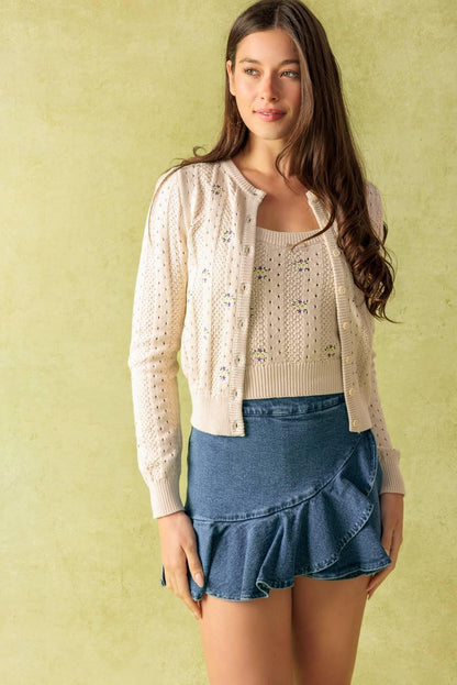 DAYS THAT FADE SWEATER AND CARDIGAN SET  DAME BOHEME