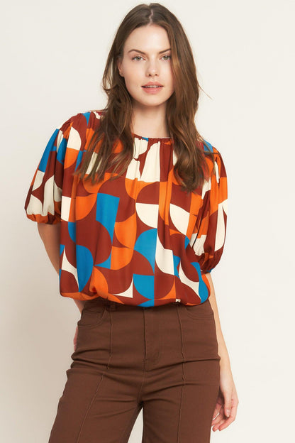 GONE IN A BLINK WOVEN TOP  DAME BOHEME