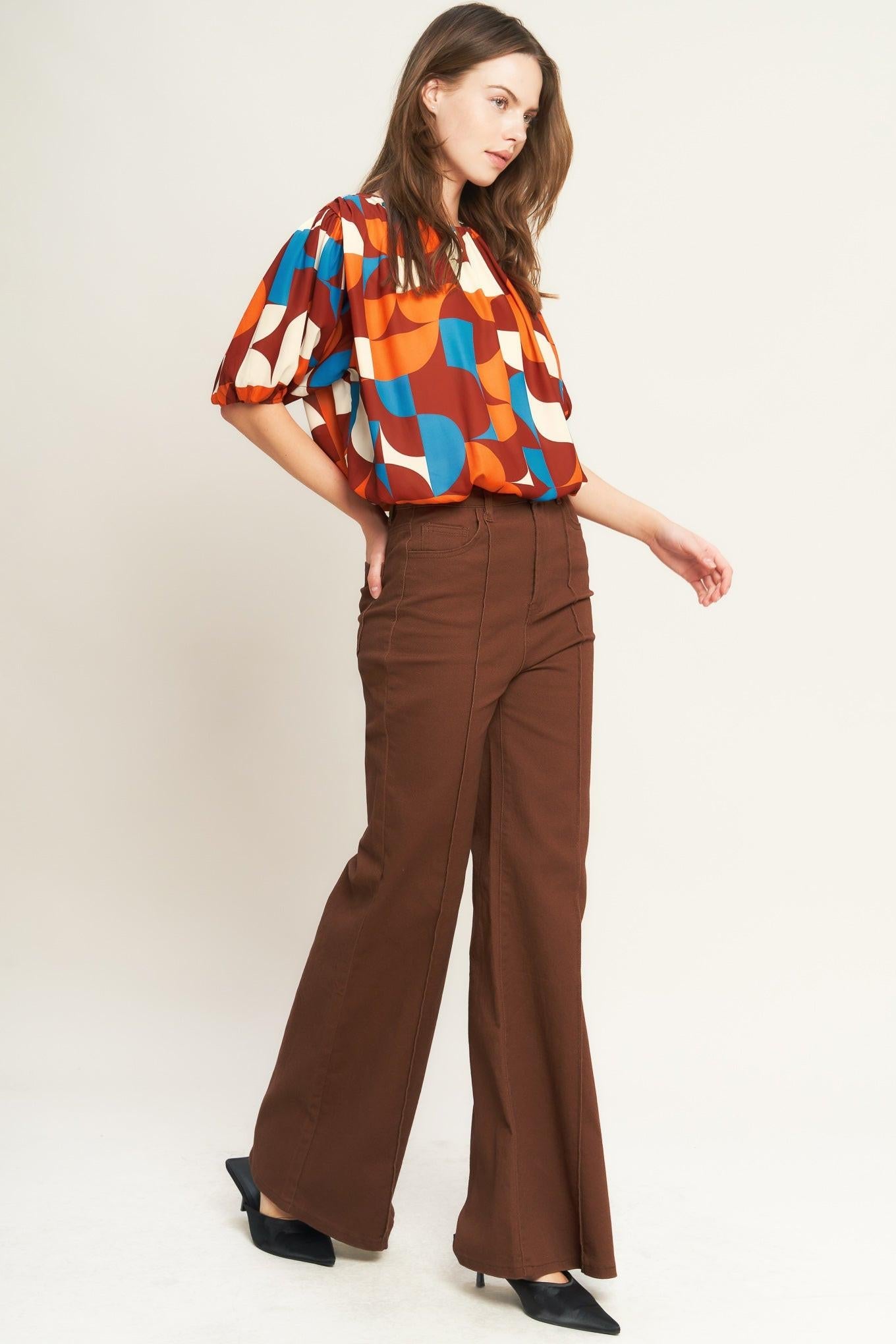 GONE IN A BLINK WOVEN TOP  DAME BOHEME