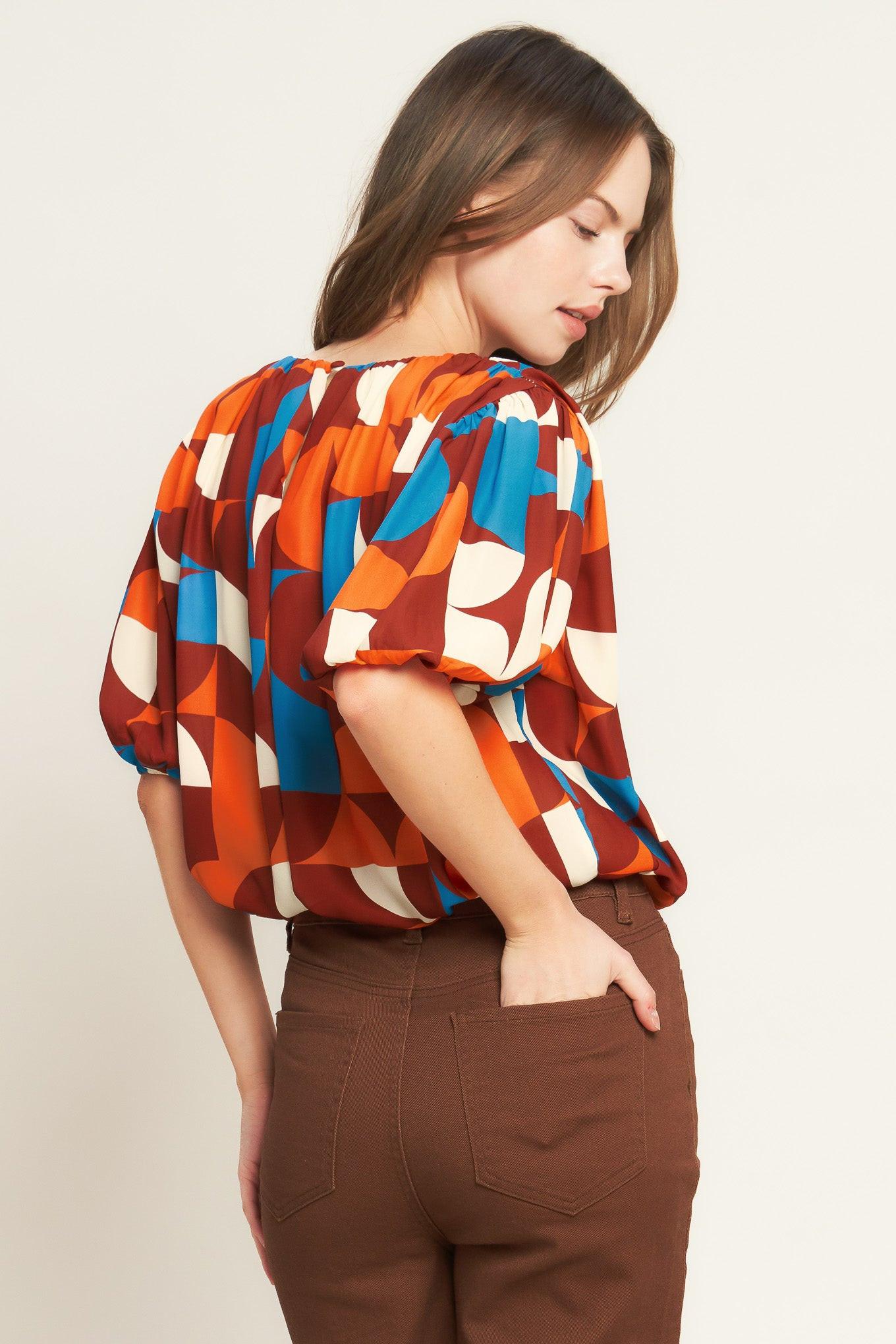GONE IN A BLINK WOVEN TOP  DAME BOHEME