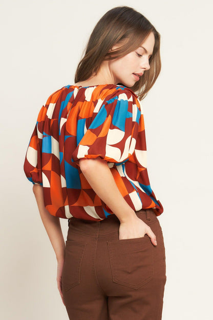 GONE IN A BLINK WOVEN TOP  DAME BOHEME