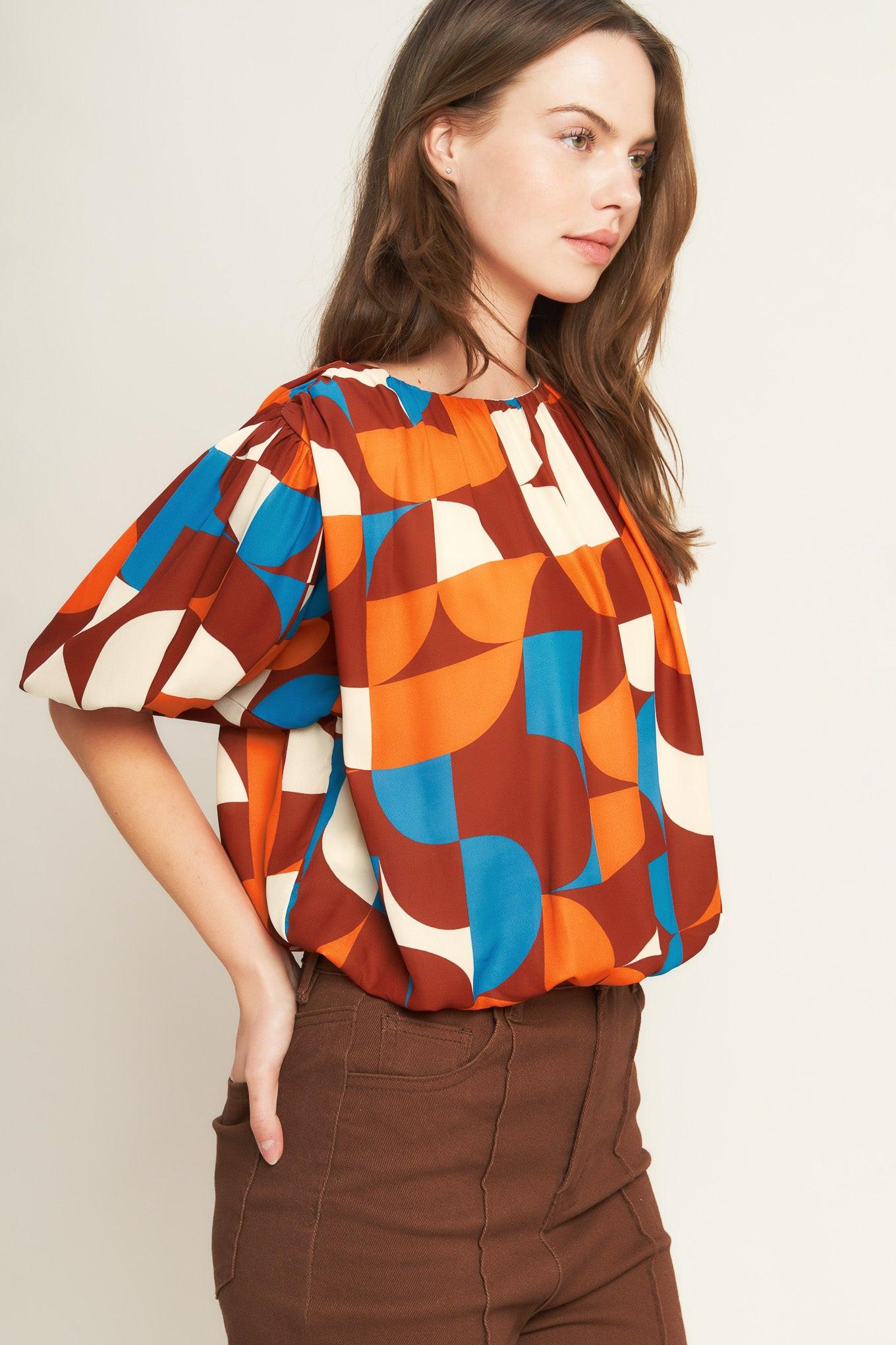 GONE IN A BLINK WOVEN TOP  DAME BOHEME