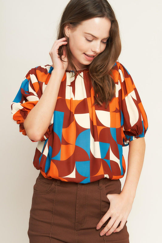 GONE IN A BLINK WOVEN TOP  DAME BOHEME