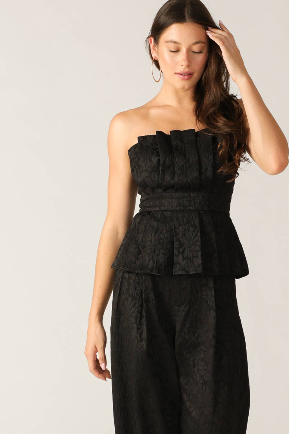 ELEGANT ESSENCE WOVEN TOP  DAME BOHEME