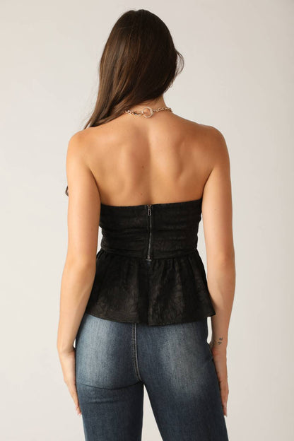 ELEGANT ESSENCE WOVEN TOP  DAME BOHEME