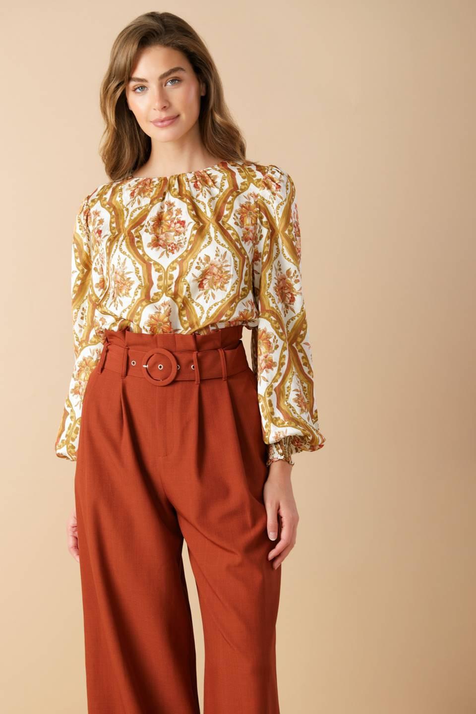 BE BETTER IVORY WOVEN TOP  DAME BOHEME