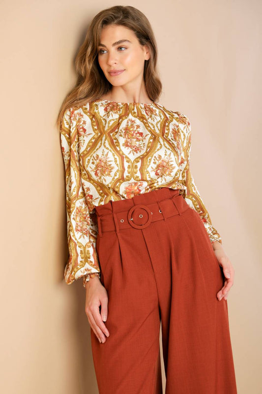 BE BETTER IVORY WOVEN TOP  DAME BOHEME
