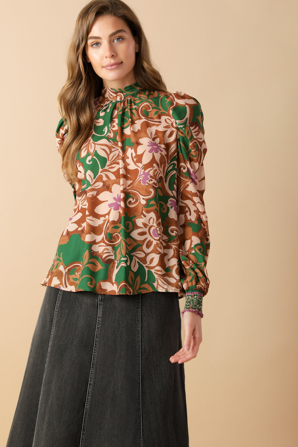 BREWED BLISS WOVEN TOP  DAME BOHEME