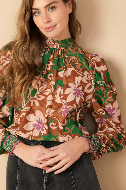 BREWED BLISS WOVEN TOP  DAME BOHEME