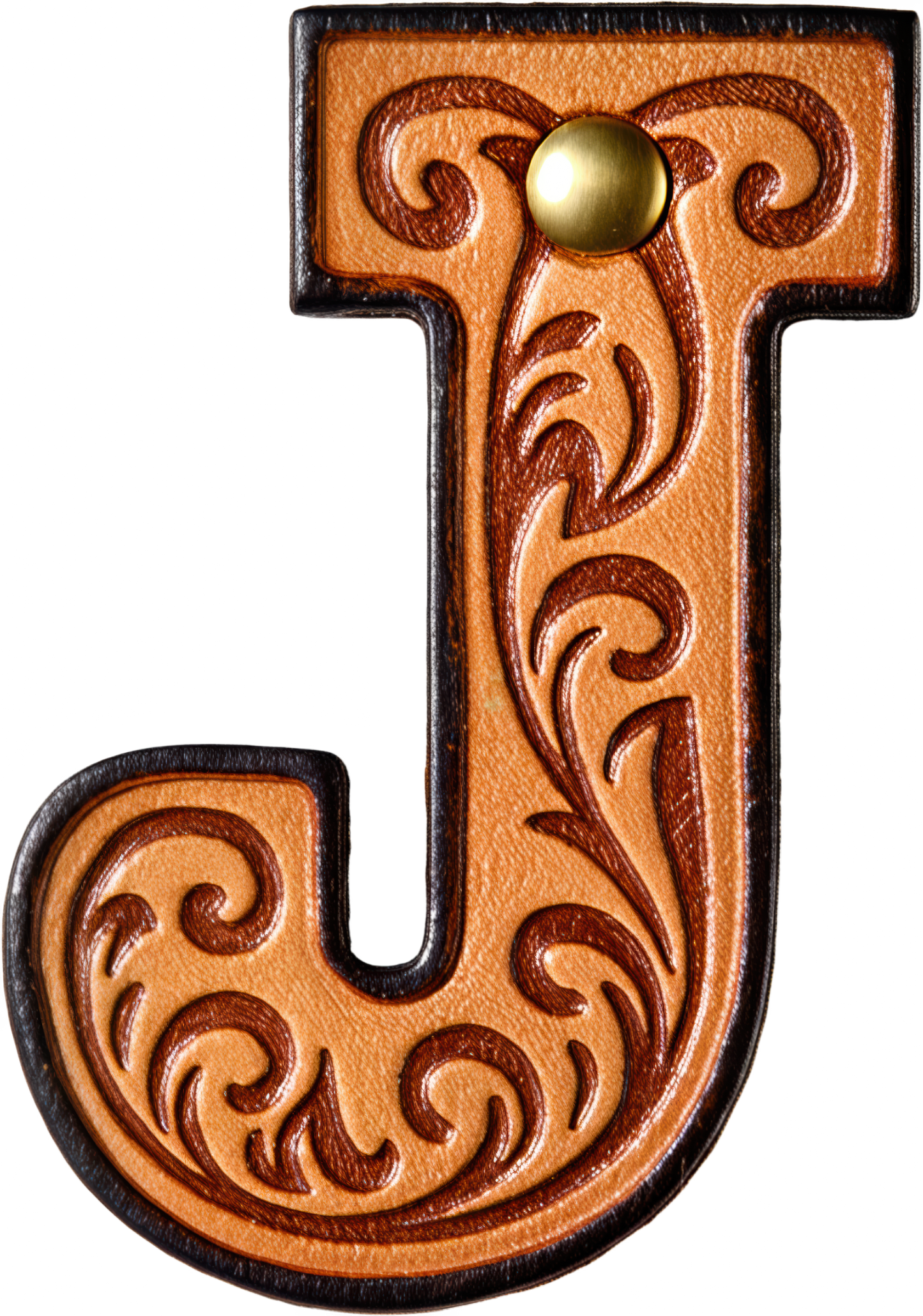 Monogrammed Initial Western Leather Look Saddle Longhorn Cowboy Cowgirl Kitchen Dish Towels Made in America  DAME BOHEME