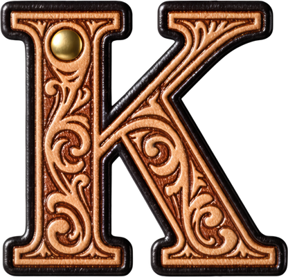 Monogrammed Initial Western Leather Look Saddle Longhorn Cowboy Cowgirl Kitchen Dish Towels Made in America  DAME BOHEME
