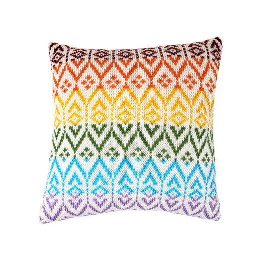 Rainbow Pattern 12" Pillow  DAME BOHEME