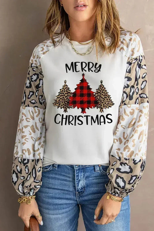 Merry Christmas Long Sleeve Top  DAME BOHEME