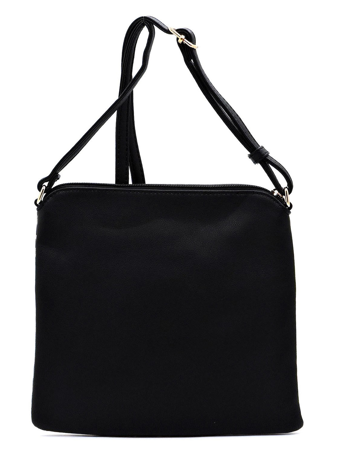 Leopard Zip Faux Vegan Leather Crossbody Bag Fashion World