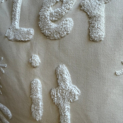 Let it Snow Embroidered Pillow Cover  DAME BOHEME