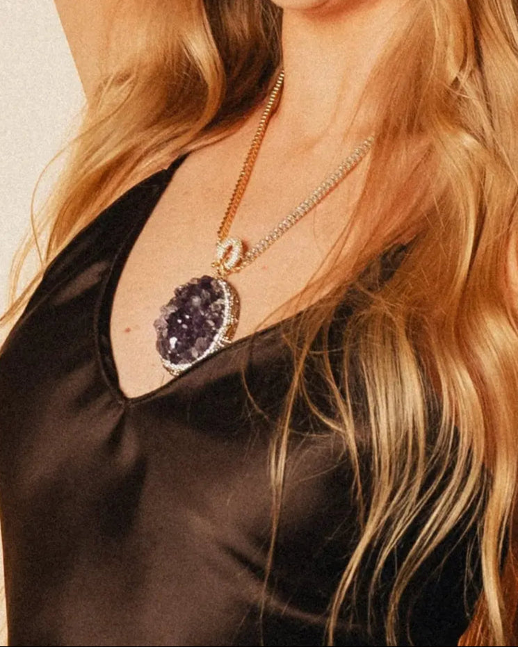 Majestic Amethyst Necklace  DAME BOHEME