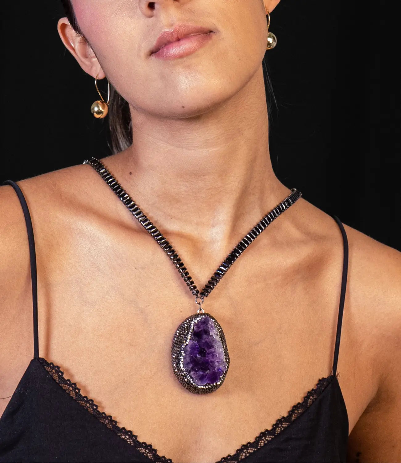 Majestic Amethyst Necklace  DAME BOHEME