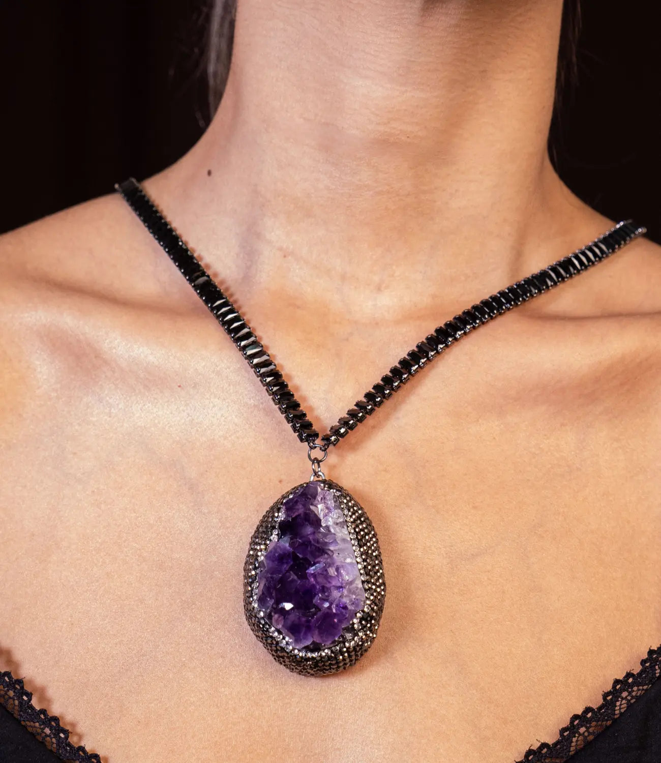 Majestic Amethyst Necklace  DAME BOHEME