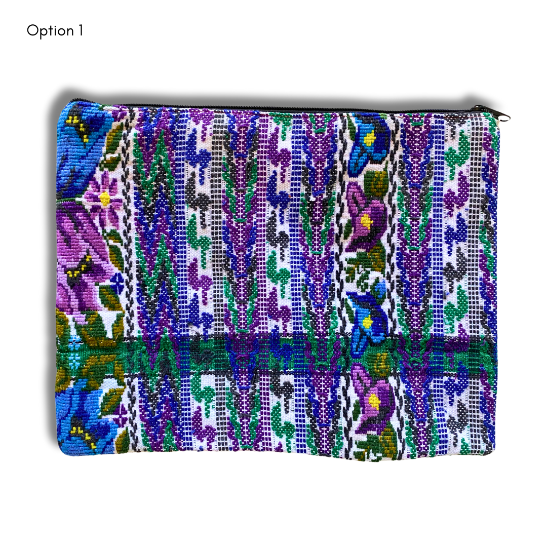 Maya Up-cycled Huipil Cosmetic One-of-a-Kind Bag (2XL) - Guatemala  DAME BOHEME