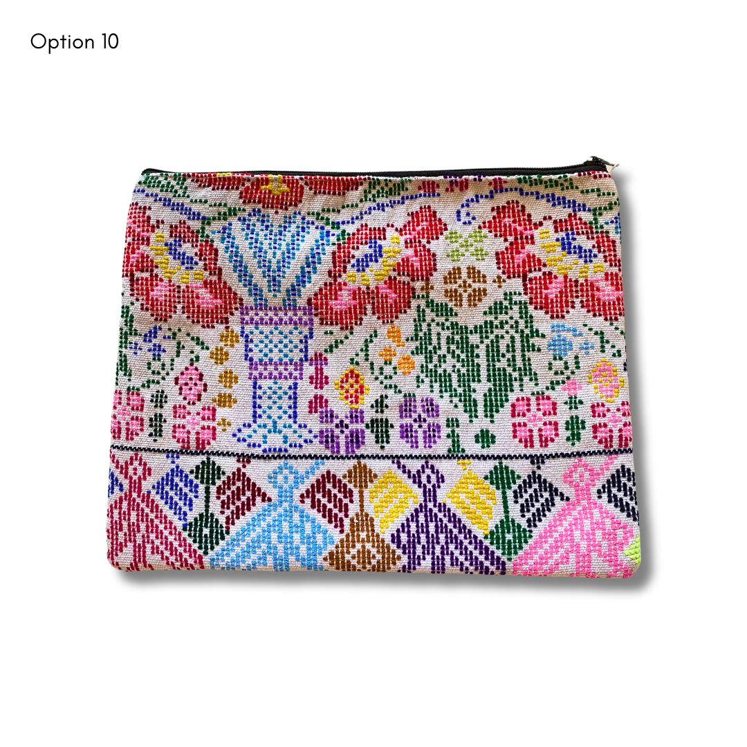 Maya Up-cycled Huipil Cosmetic One-of-a-Kind Bag (2XL) - Guatemala  DAME BOHEME