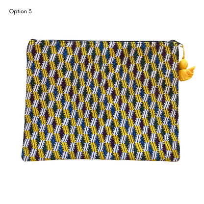 Maya Up-cycled Huipil Cosmetic One-of-a-Kind Bag (2XL) - Guatemala  DAME BOHEME