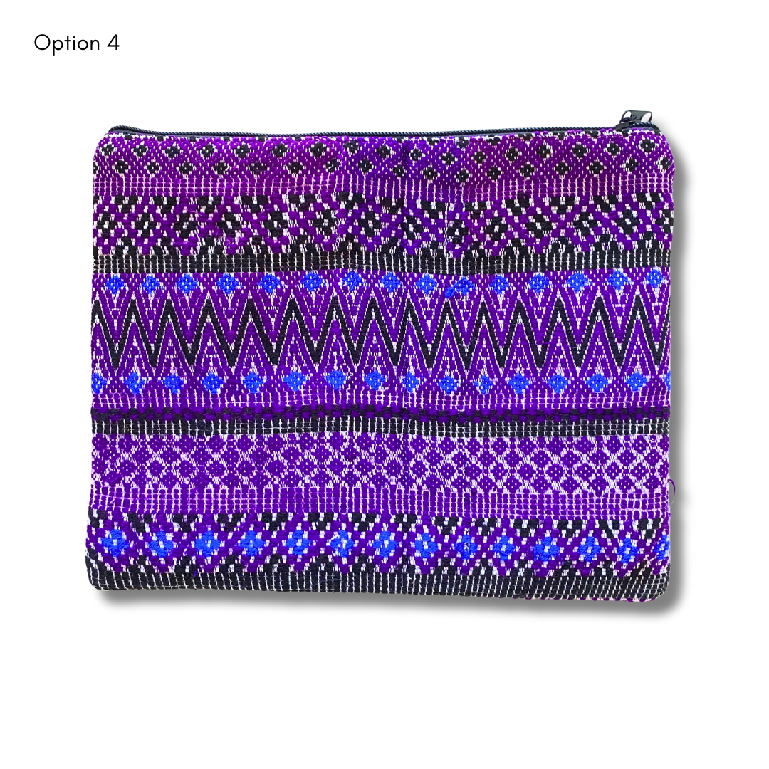 Maya Up-cycled Huipil Cosmetic One-of-a-Kind Bag (2XL) - Guatemala  DAME BOHEME