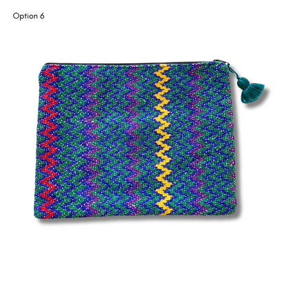 Maya Up-cycled Huipil Cosmetic One-of-a-Kind Bag (2XL) - Guatemala  DAME BOHEME