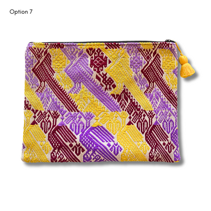 Maya Up-cycled Huipil Cosmetic One-of-a-Kind Bag (2XL) - Guatemala  DAME BOHEME