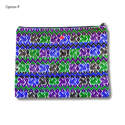 Maya Up-cycled Huipil Cosmetic One-of-a-Kind Bag (2XL) - Guatemala  DAME BOHEME