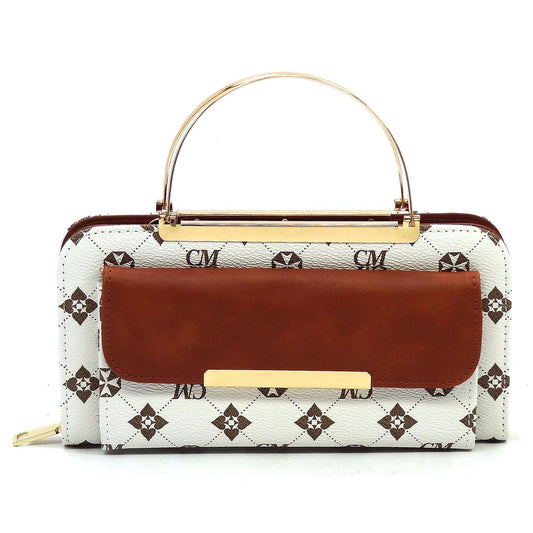 Monogramm Crossbody Bag Clutch Wallet Fashion World