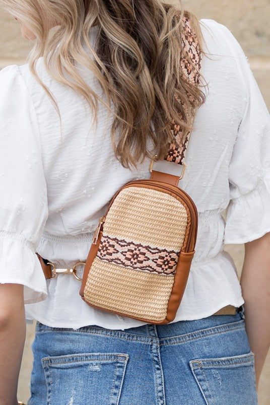 Naomi Woven Guitar Strap Sling Bag Aili's Corner