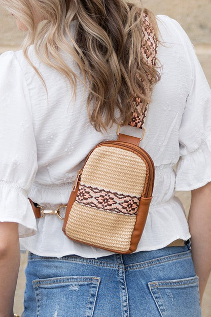 Naomi Woven Guitar Strap Sling Bag Aili's Corner
