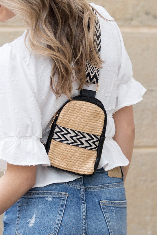 Naomi Woven Guitar Strap Sling Bag Aili's Corner