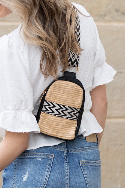 Naomi Woven Guitar Strap Sling Bag Aili's Corner