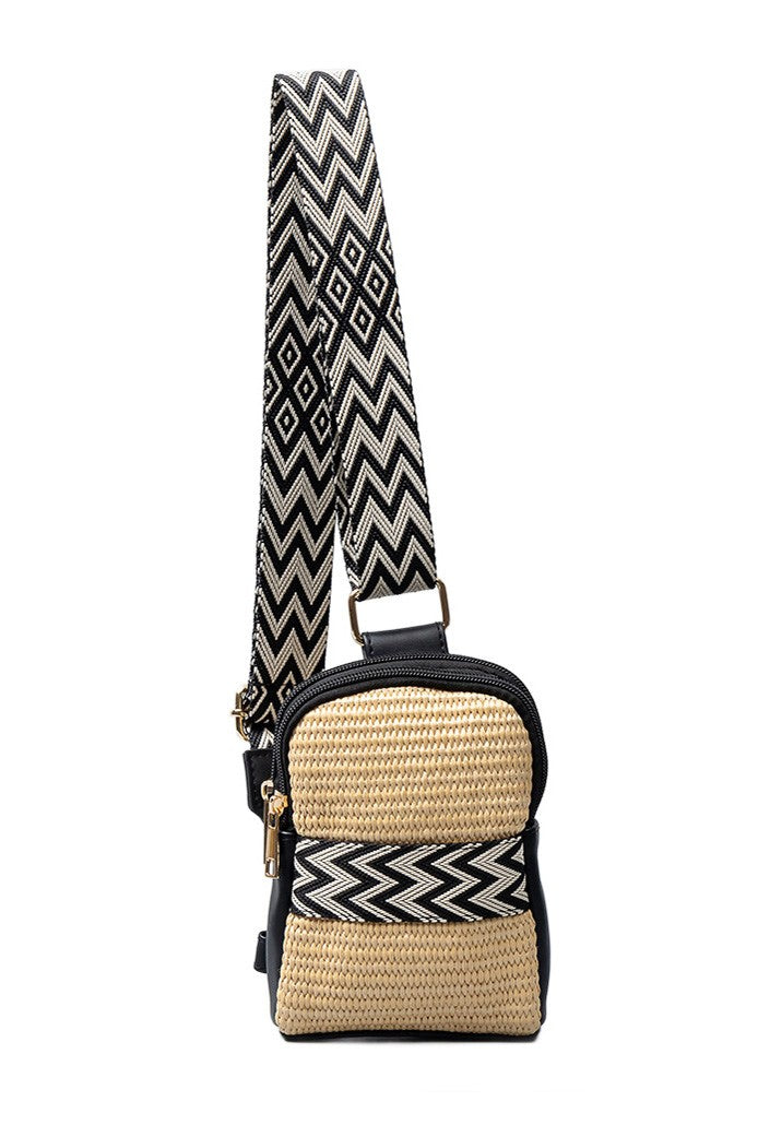 Naomi Woven Guitar Strap Sling Bag Aili's Corner