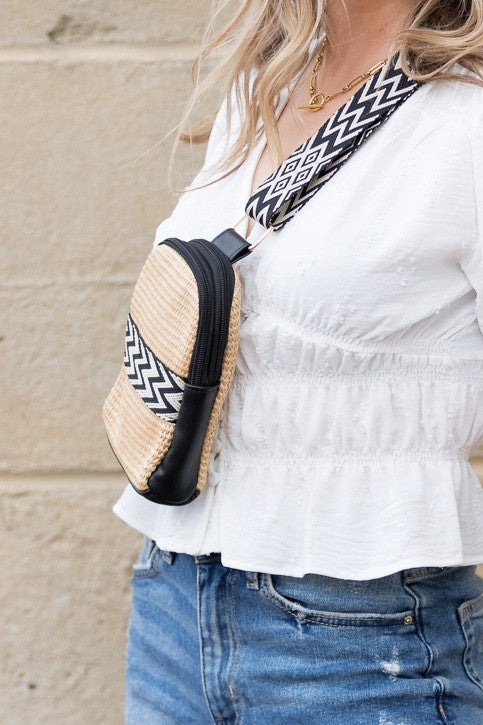 Naomi Woven Guitar Strap Sling Bag Aili's Corner
