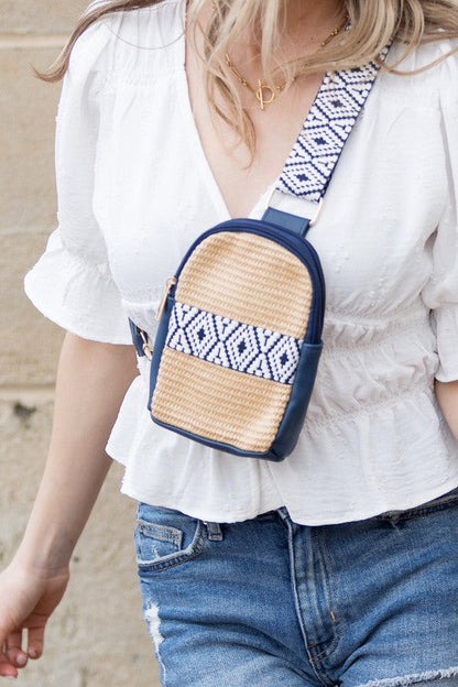 Naomi Woven Guitar Strap Sling Bag Aili's Corner