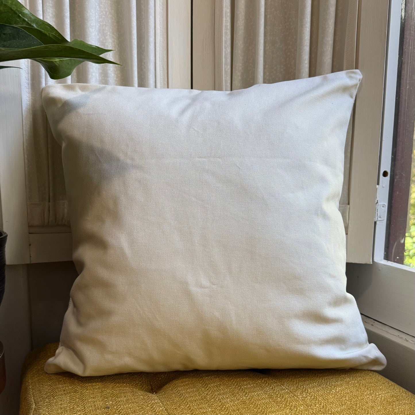Neutral Snowflake Embroidered Pillow Cover  DAME BOHEME